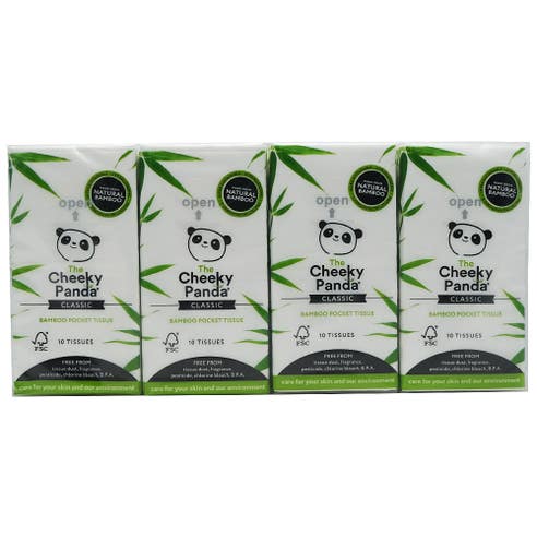 The Cheeky Panda 100% Bamboo Pocket Tissue 8 Packs - Available at Alosra Online Supermarket