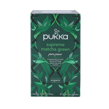 Pukka Supreme Matcha Green Organic Tea 20 Bags - Available at Alosra Online Supermarket