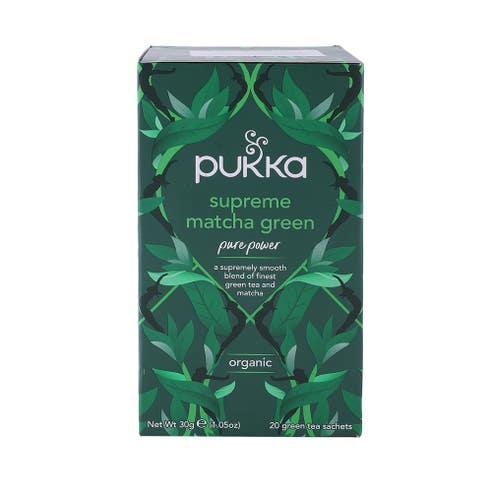 Pukka Supreme Matcha Green Organic Tea 20 Bags - Available at Alosra Online Supermarket