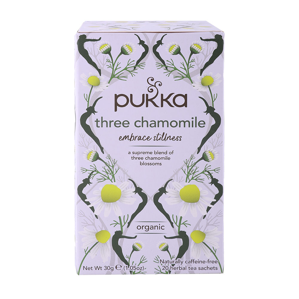 Pukka Three Chamomile Organic Tea 20 Bags - Available at Alosra Online Supermarket