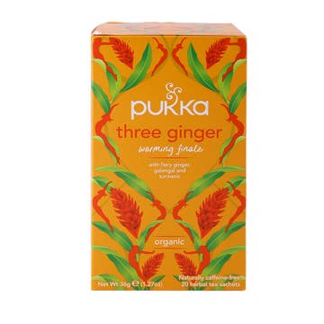 Pukka Three Ginger Organic Tea 20 Bags - Available at Alosra Online Supermarket