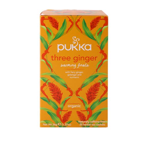 Pukka Three Ginger Organic Tea 20 Bags - Available at Alosra Online Supermarket