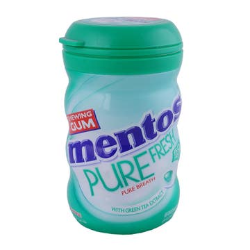 Mentos Pure Fresh Spearmint Gum Bottle 87.5g - Available at Alosra Online Supermarket