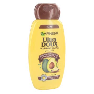 Garnier Ultra Doux Avocado Oil and Shea Butter Nourishing Shampoo 200ml - Available at Alosra Online Supermarket