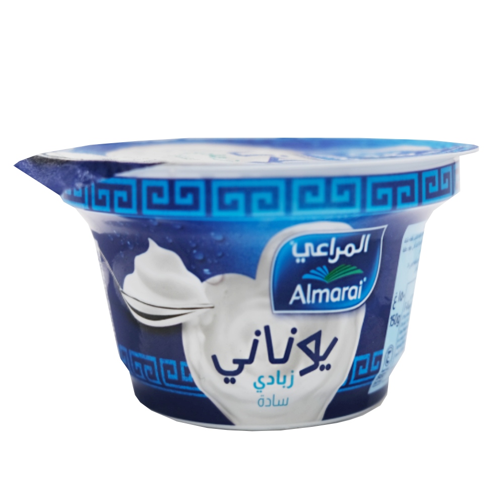 Almarai Plain Greek Style Yoghurt 150g right side image