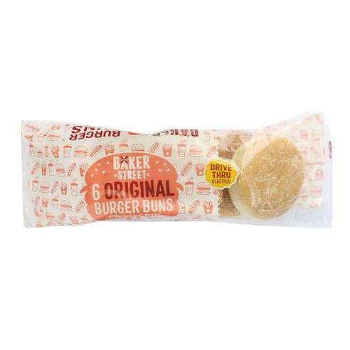 Baker Street 6 Seeded Burger Buns [6 Pack] - Available at Alosra Online Supermarket