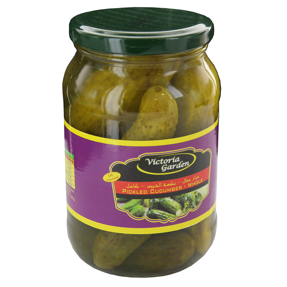 Victoria Garden Pickled Cucumber with Dill 500ml - Available at Alosra Online Supermarket