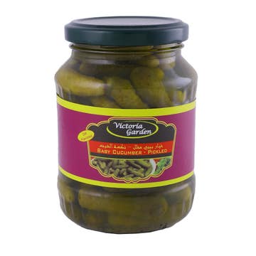 Victoria Garden Pickled Baby Cucumber with Dill 370ml - Available at Alosra Online Supermarket