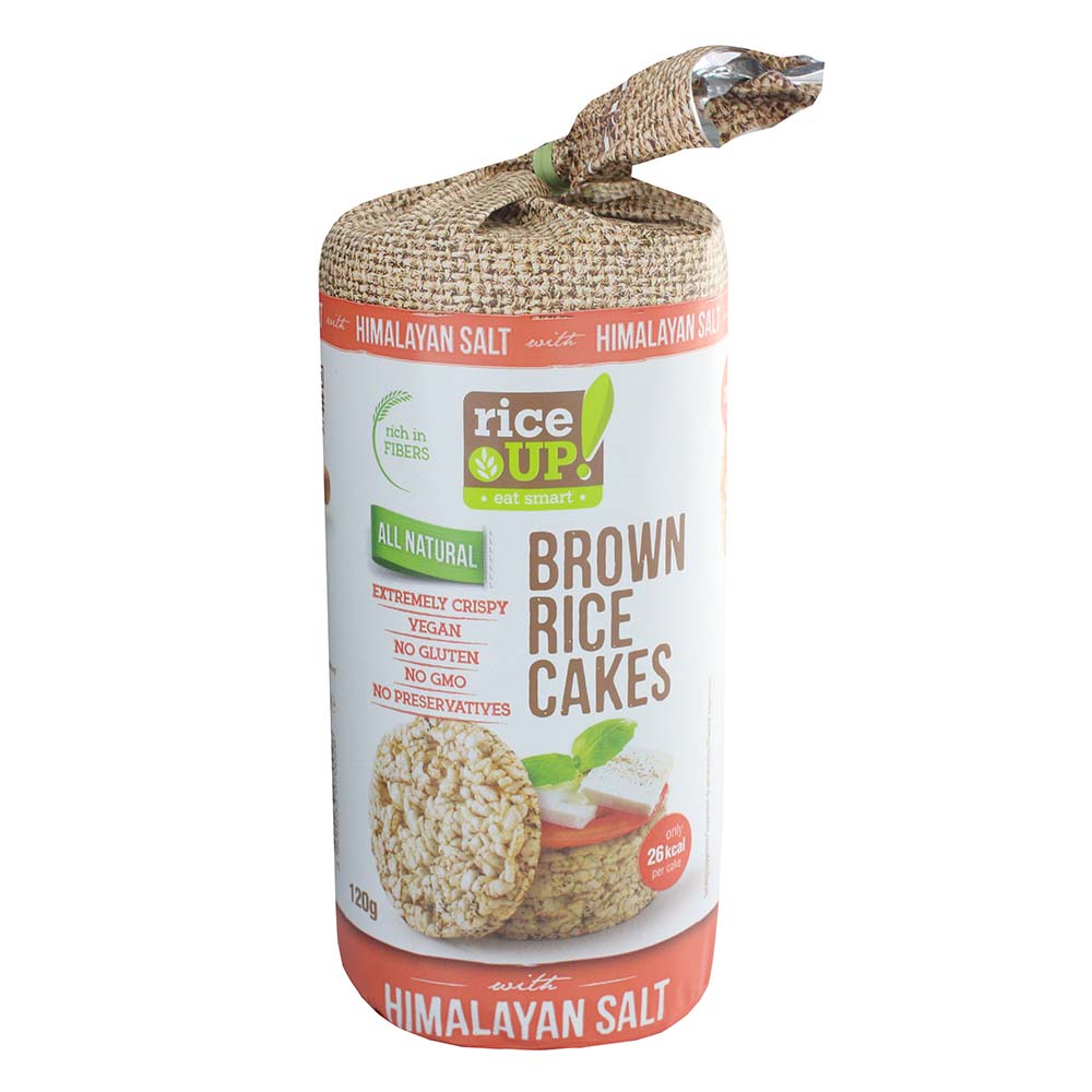 Rice Up Himalayan Salt Brown Rice Cakes 120g - Available at Alosra Online Supermarket