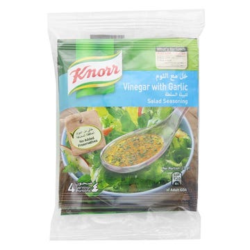 Knorr Salad Seasoning Vinegar & Garlic 10g - Available at Alosra Online Supermarket