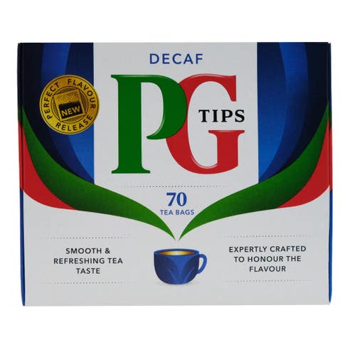 PG Tips Decaf Tea Bags 70's - Available at Alosra Online Supermarket