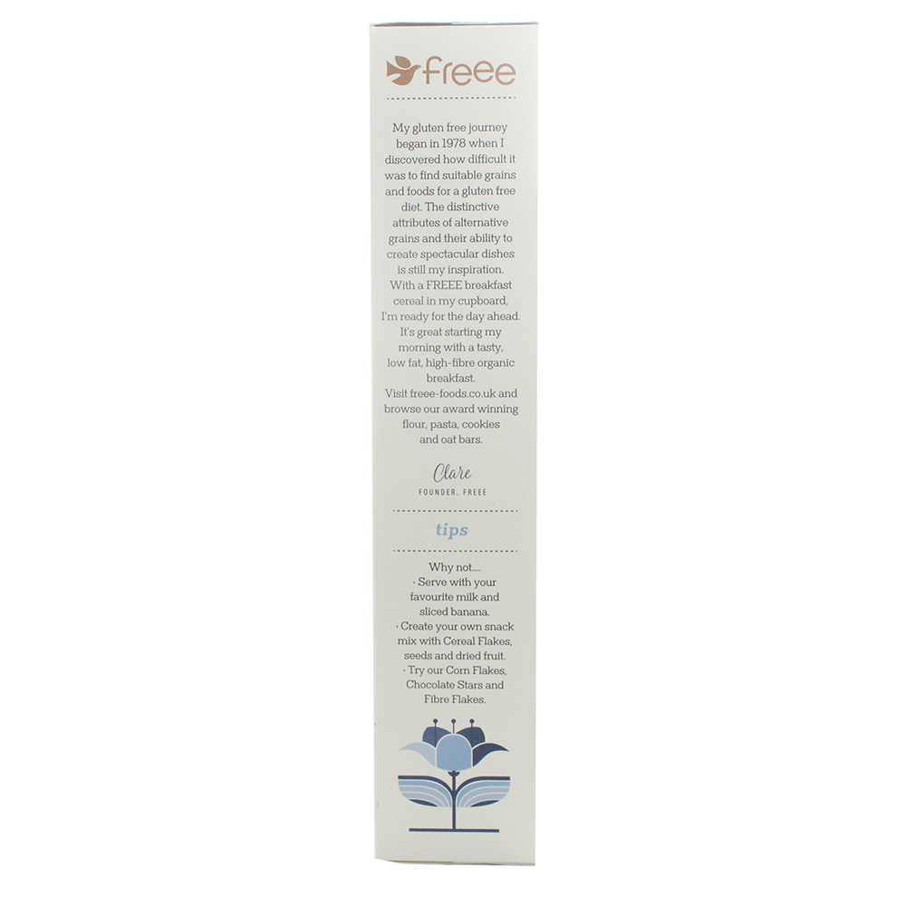 Doves Farm Organic Gluten Free Cereal Flakes 375g right side image