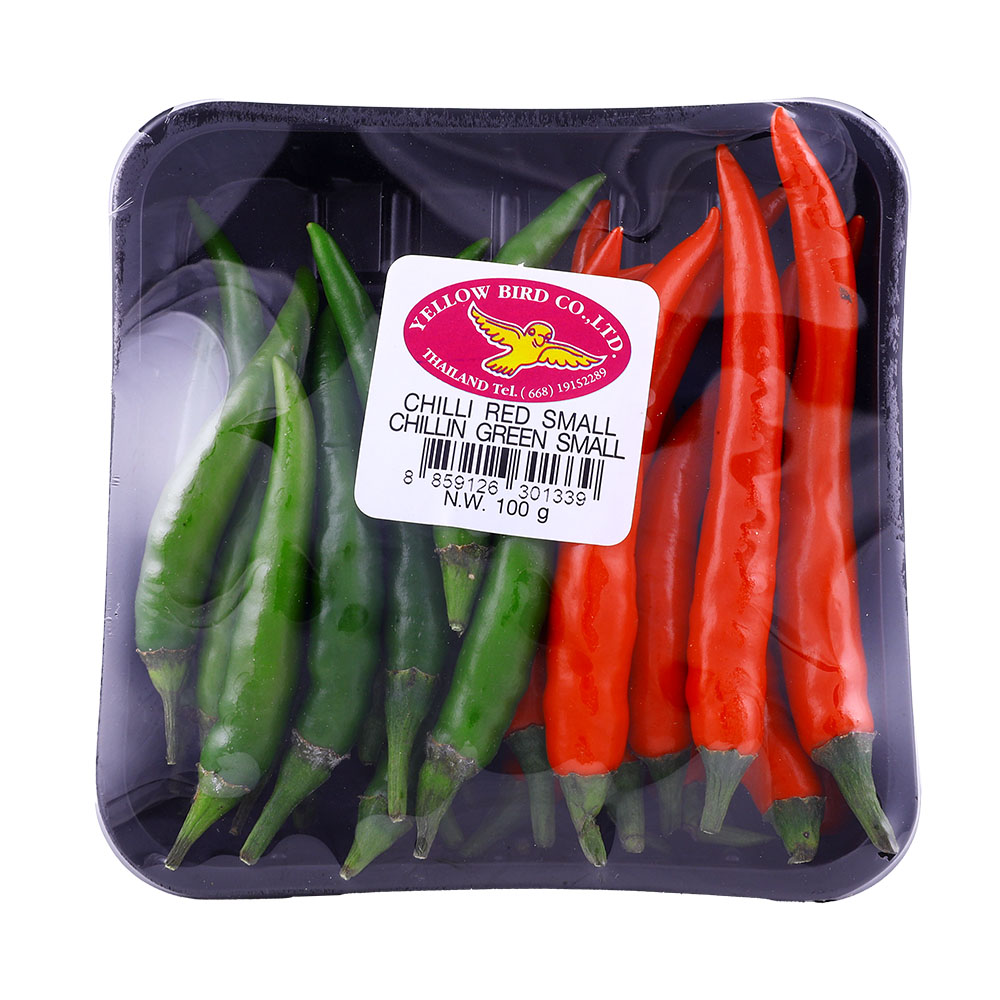 Chilli Red & Green Small 100g - Available at Alosra Online Supermarket