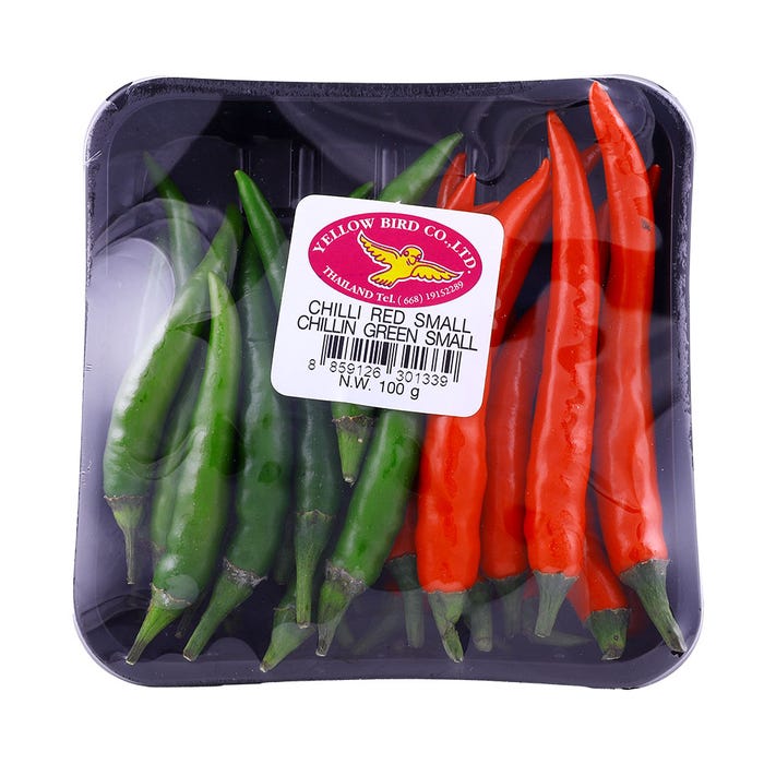 Chilli Red & Green Small 100g - Available at Alosra Online Supermarket