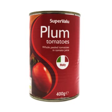 SuperValu Peeled Plum Tomatoes 400g - Available at Alosra Online Supermarket
