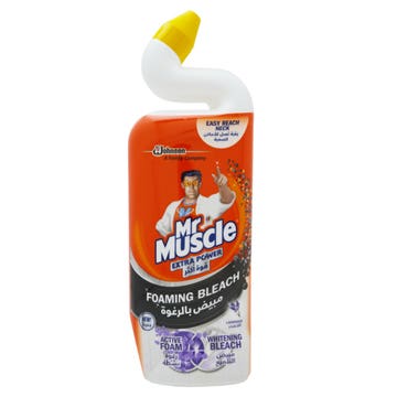 Mr. Muscle Lavender Extra Power Foaming Bleach 750ml - Available at Alosra Online Supermarket