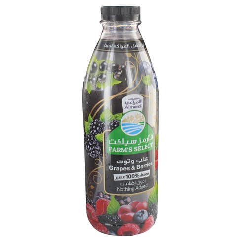 Almarai Farm's Select Grapes & Berries Juice 1L - Available at Alosra Online Supermarket
