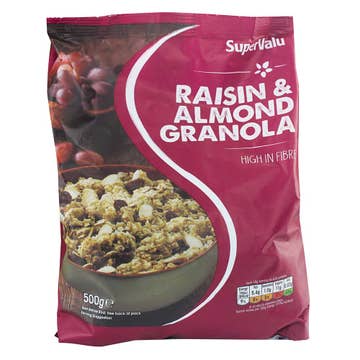 SuperValu Raisin & Almond Granola 500g - Available at Alosra Online Supermarket