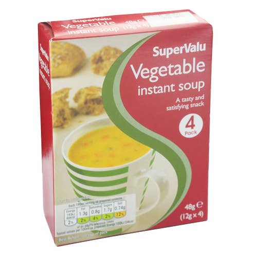 SuperValu Vegetable Instant Soup 48g [4 Pack] - Available at Alosra Online Supermarket