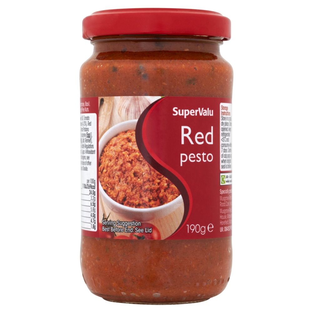 SuperValu Red Pesto Sauce 190g - Available at Alosra Online Supermarket