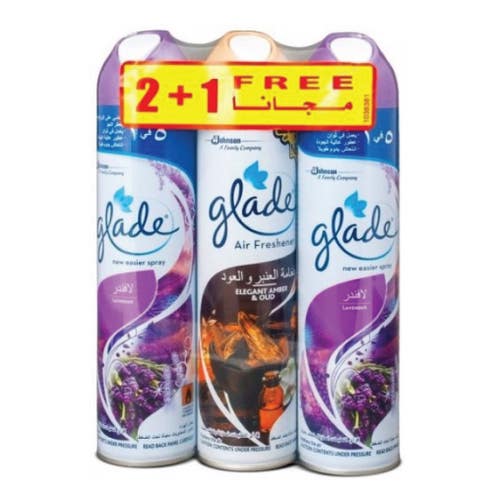 Glade Air Freshener Assorted 3x300ml [2+1 Free] - Available at Alosra Online Supermarket