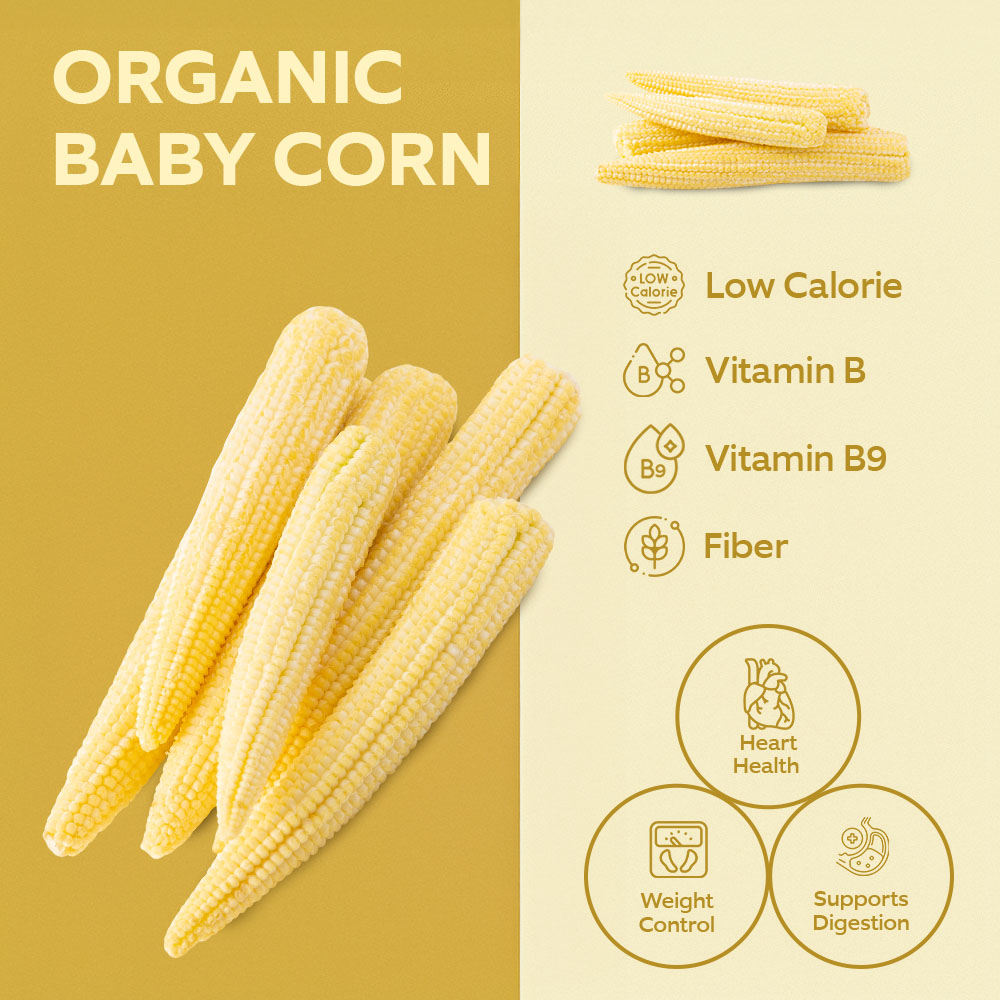 Organic Baby Corn 100g lifestyle image