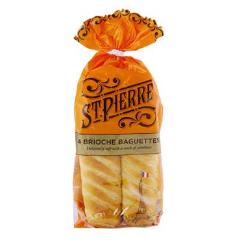 St Pierre 4 Soft Brioche Baguettes 340g - Available at Alosra Online Supermarket