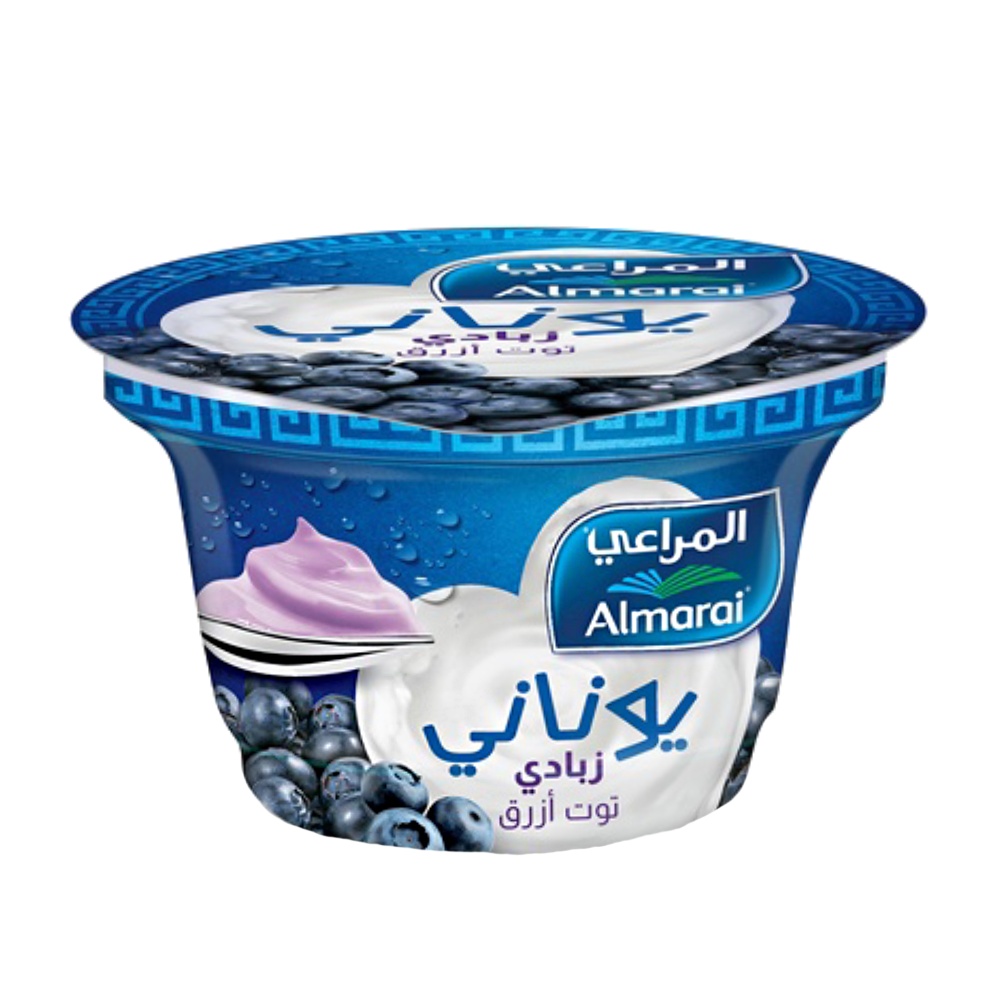 Almarai Blueberry Greek Style Yoghurt 150g back image