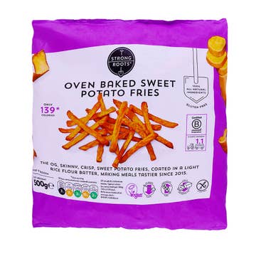 Strong Roots Oven Baked Sweet Potato Fries 500g - Available at Alosra Online Supermarket