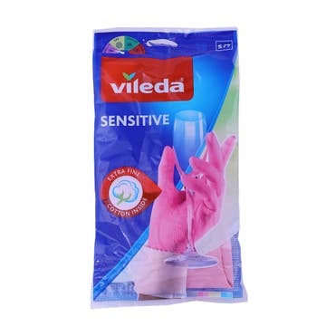 Vileda Gloves Sensitive Small - Available at Alosra Online Supermarket