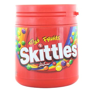 Skittles Assorted Fruit Candy Bottle 125g - Available at Alosra Online Supermarket