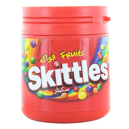 Skittles Assorted Fruit Candy Bottle 125g - Available at Alosra Online Supermarket