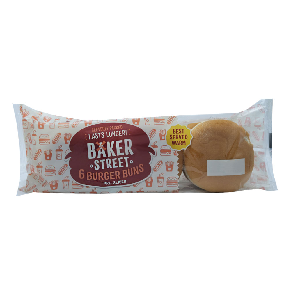 Baker Street 6 Burger Buns 300g