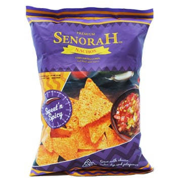 Senorah Sweet N Spicy Nachos 200g - Available at Alosra Online Supermarket