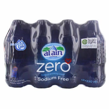 Al-Ain Sodium Free Water 12x330ml - Available at Alosra Online Supermarket
