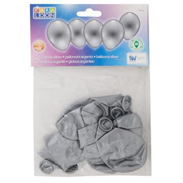 Karaloon Silver Color Balloons 8 Pieces - Available at Alosra Online Supermarket