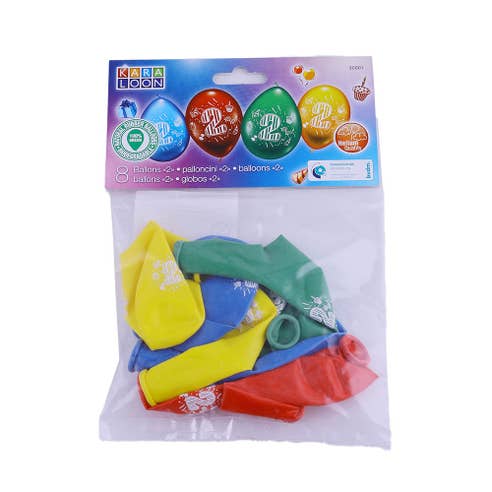 Karaloon Color BalloonsNo.2 8 Pieces - Available at Alosra Online Supermarket