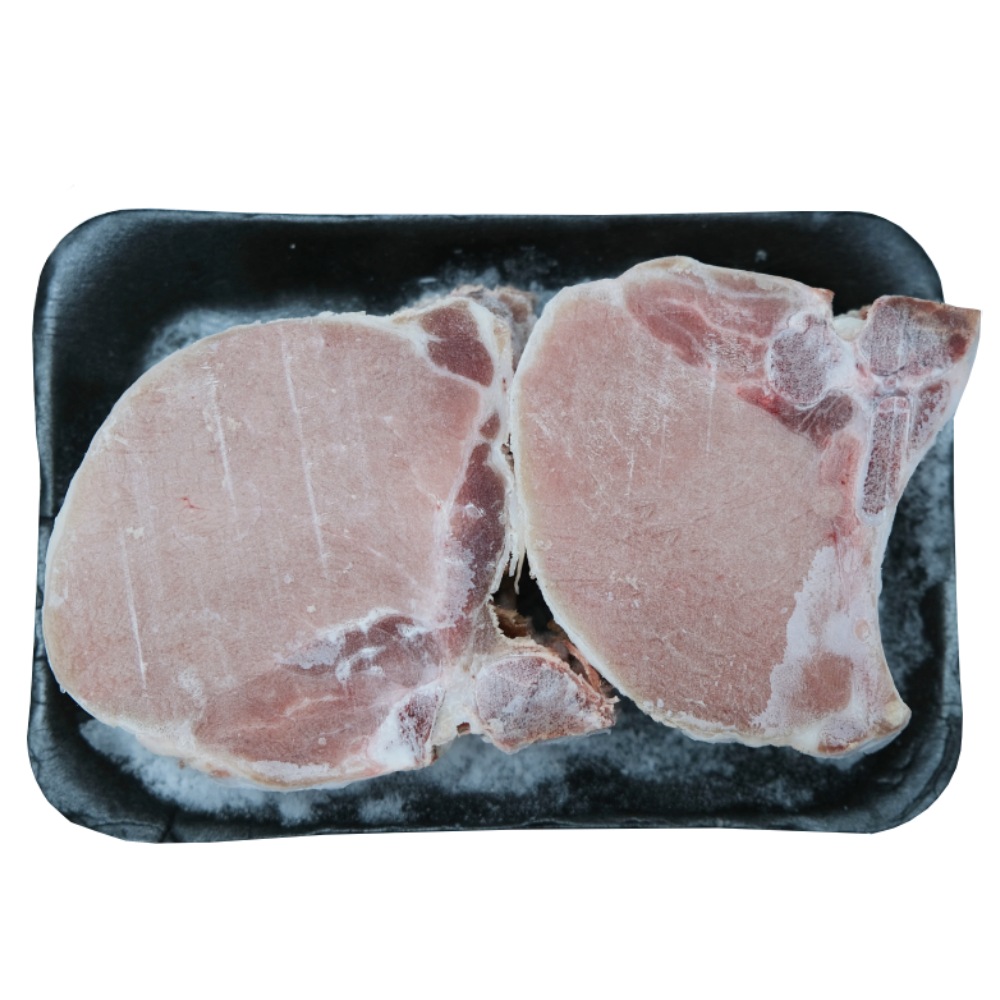 Frozen Pork loin Bone-In Skinless [Per Kg] [Contains Pork] 
