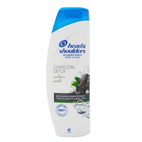 Head & Shoulders Charcoal Detox Shampoo 400ml - Available at Alosra Online Supermarket