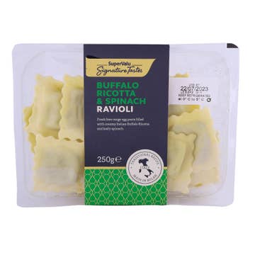 SuperValu Signature Tastes Buffalo Ricotta & Spinach Ravioli 250g - Available at Alosra Online Supermarket