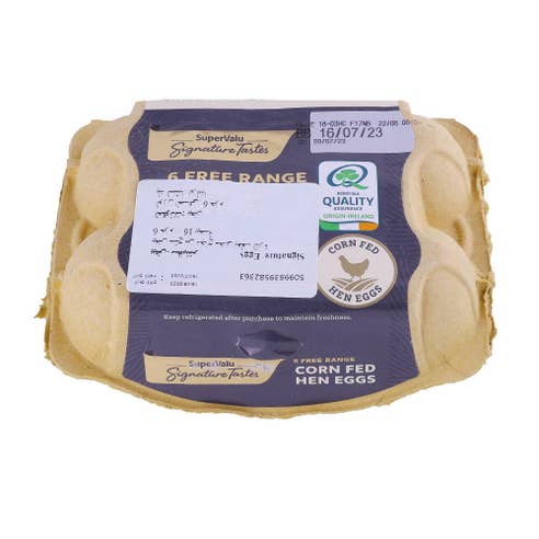 SuperValu Signature Tastes Corn Fed Eggs 348g 6's - Available at Alosra Online Supermarket