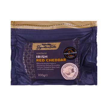SuperValu Signature Tastes Irish Vintage Red Cheddar 200g - Available at Alosra Online Supermarket