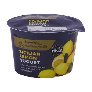 SuperValu Signature Tastes Sicilian Lemon Yogurt 150g - Available at Alosra Online Supermarket