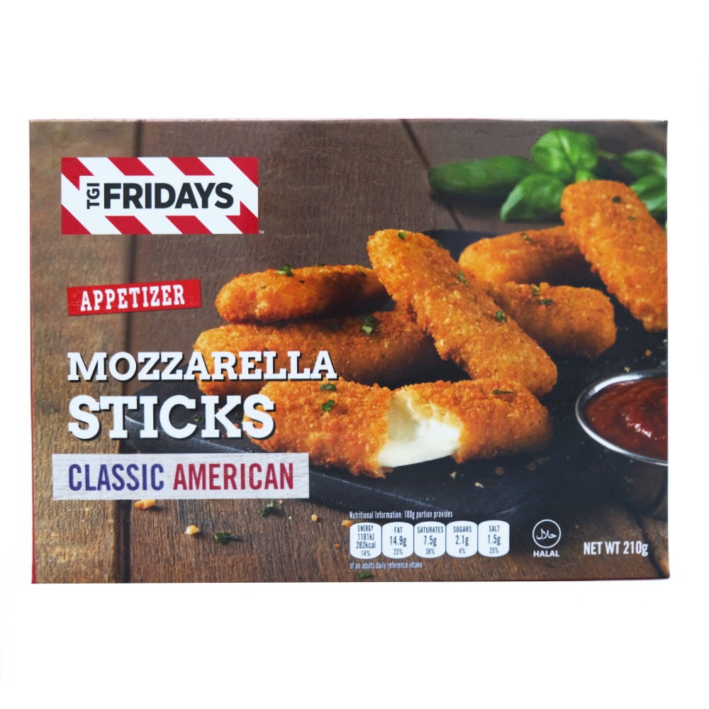 TGI Fridays Mozzarella Sticks 210g