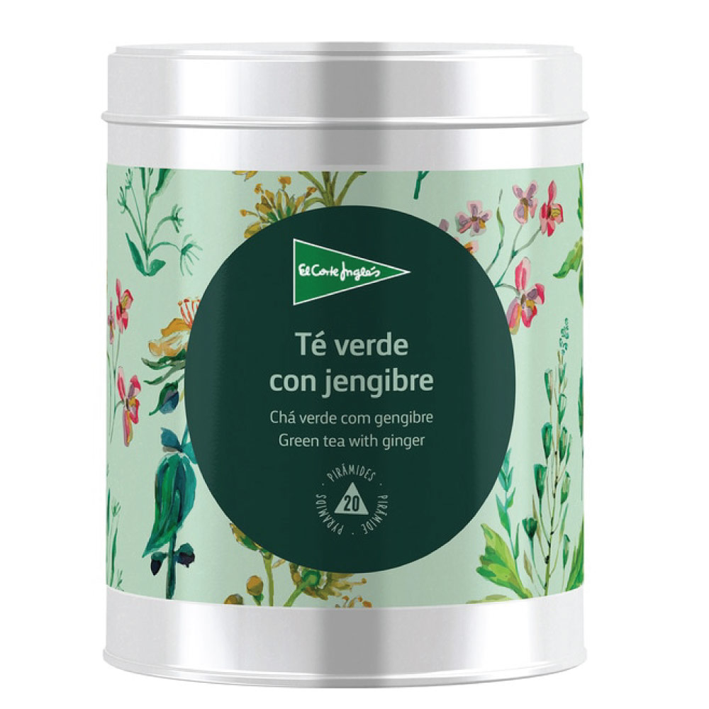 El Corte Ingles Green Tea With Ginger 40g - Available at Alosra Online Supermarket