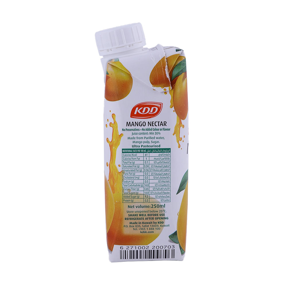 KDD Prisma Mango Juice 250ml right side image