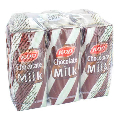 KDD Prisma Low Fat Chocolate Milk 250ml [6 Pack] - Available at Alosra Online Supermarket