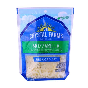 Crystal Farms Reduced Fat Mozzarella Cheese 198g - Available at Alosra Online Supermarket