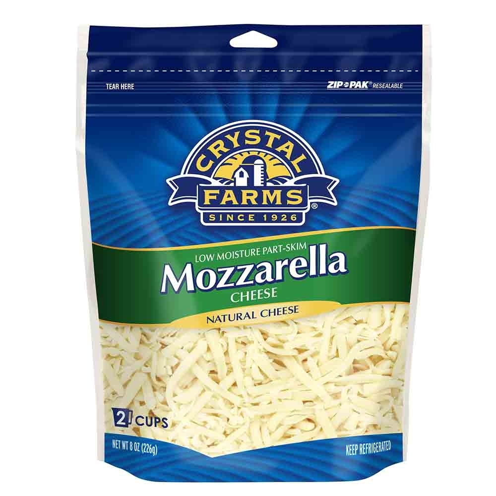 Crystal Farms Finely Shredded Mozzarella Cheese 226.8g