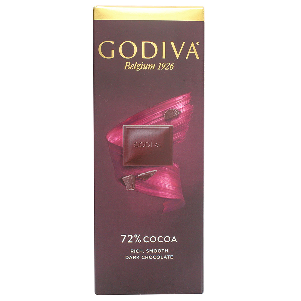 Godiva 72% Dark Chocolate Tablet 90g - Available at Alosra Online Supermarket